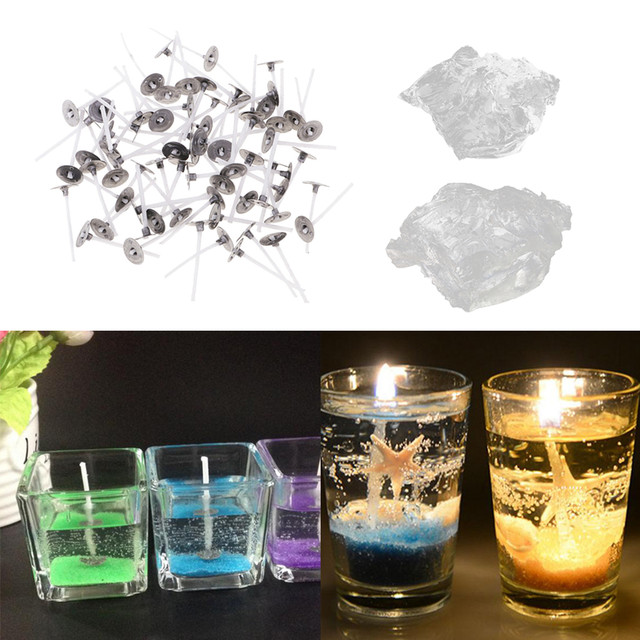 200g Clear Fragrance Paraffin Gel Jelly Wax Candle Wicks Candles Gift  Making - Wax - AliExpress